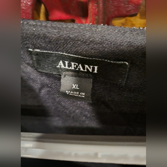 Sparkly Alfani black bell sleeve top XL - Picture 4 of 4